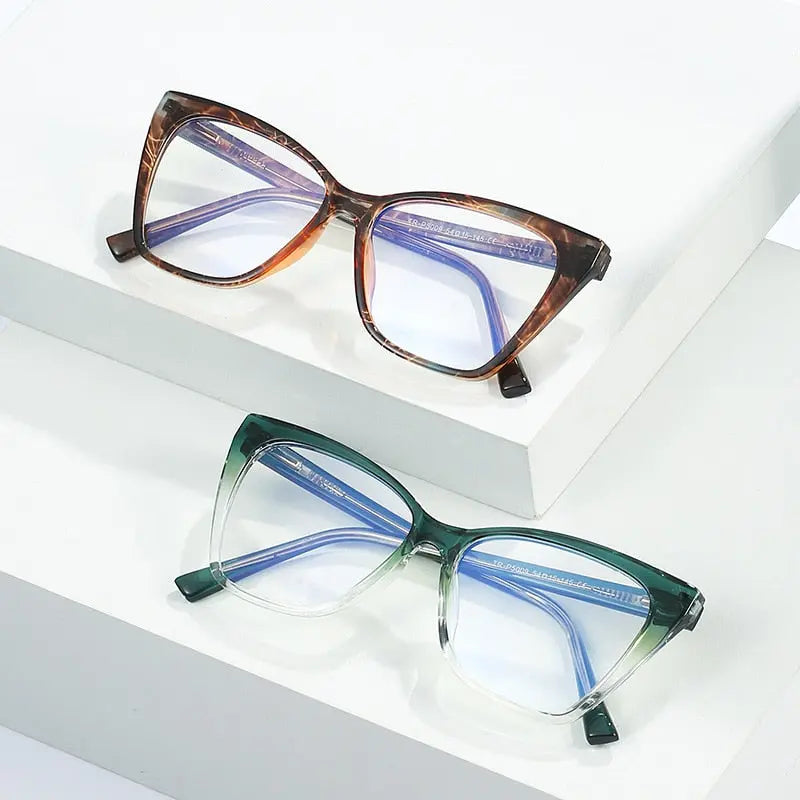 Oversized Cat Eye Blue Light Glasses - Blue Light Non Prescription Glasses, Blue Light Glasses Women, Blue Light Blocking Glasses