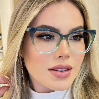Oversized Cat Eye Blue Light Glasses - Blue Light Non Prescription Glasses, Blue Light Glasses Women, Blue Light Blocking Glasses