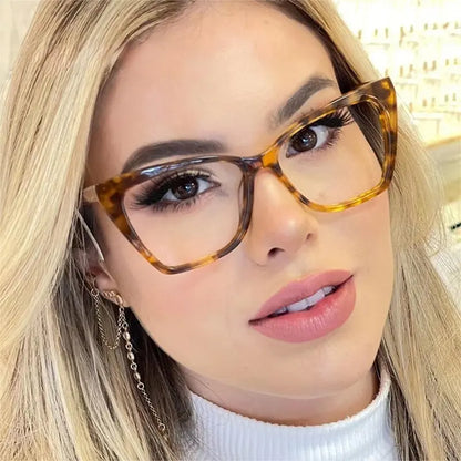 Oversized Cat Eye Blue Light Glasses - Blue Light Non Prescription Glasses, Blue Light Glasses Women, Blue Light Blocking Glasses