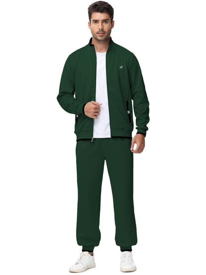 Men'S Tracksuits Sweatsuits for Men Set Track Suits 2 Piece Casual Athletic Jogging Warm up Full Zip Sweat Suits Armygreen M
